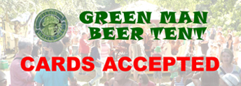 Green Man Beer Tent Cards